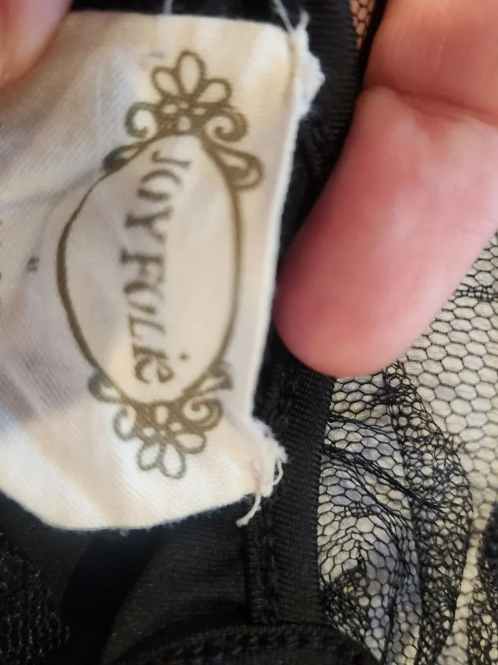 Joyfolie Girls Jolie Embroidered Tulle Maxi Dress Black Size 8